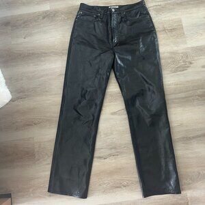 Recycled Leather Fitted 90's AGOLDE Pants
